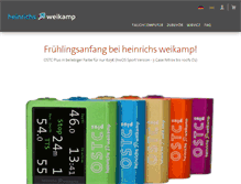 Tablet Screenshot of heinrichsweikamp.com